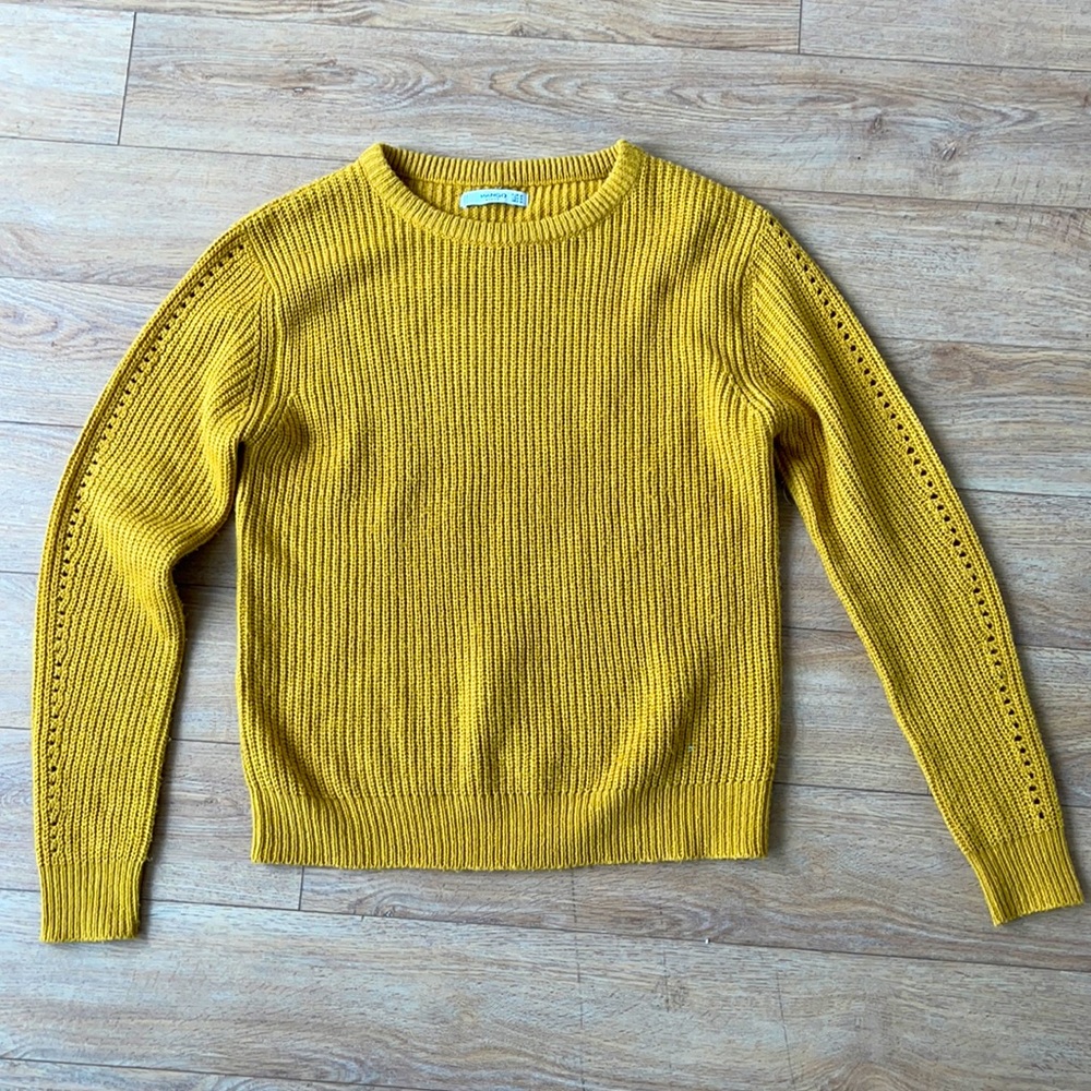 Mango Chunky Mustard Sweater